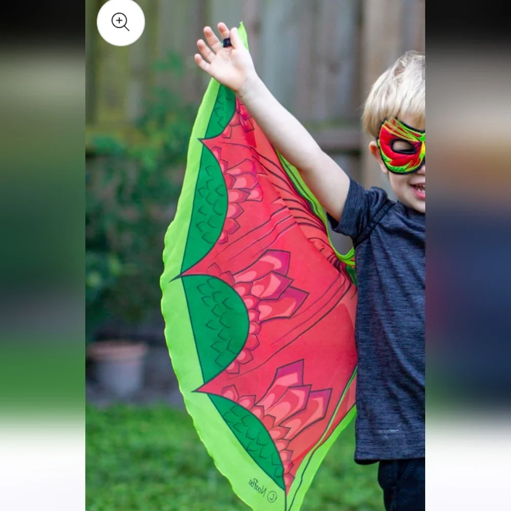 Dragon Wings Fantasy Creature Costume Piece Dreamy Dressups Wings, kids OS
